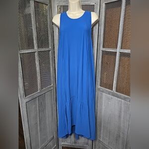Sweaty Betty Vibrant Blue High Low Razorback Vented Dress, Sz Xl